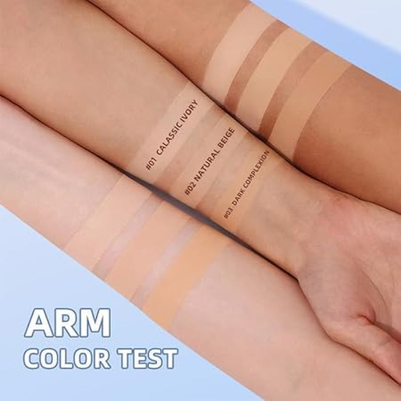 Oil Control Face Pressed Powder，Waterproof Long Lasting Finishing Face Powder, Cruelty-Free，Matte Smooth Setting Powder Makeup，0.35Oz (Ivory, 1)